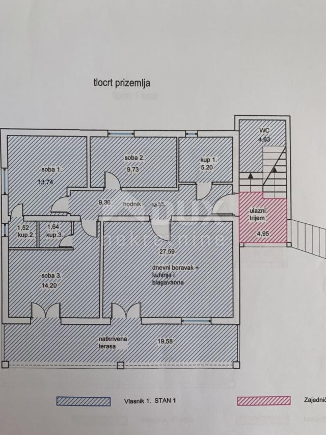 RAB, LOPAR - uređeni apartman na odličnoj lokaciji