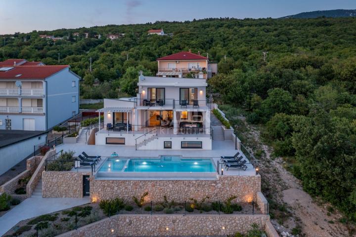 ŠMRIKA - Villa mit Panoramablick auf das Meer