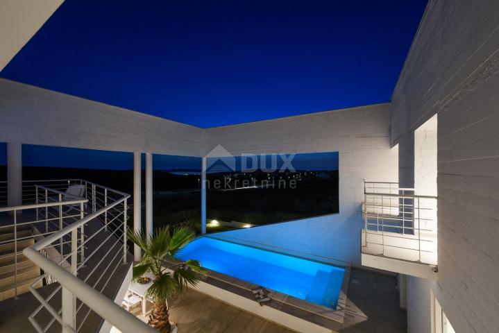 ZADAR, DEBELJAK - Luxuriöse moderne Villa mit Pool und Meerblick