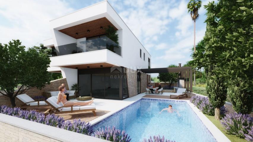 ISTRIEN, PULA - Modernes Doppelhaus mit Swimmingpool