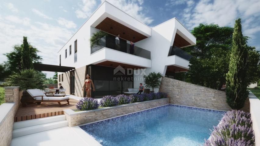 ISTRIA, PULA - Modern semi-detached house with swimming pool