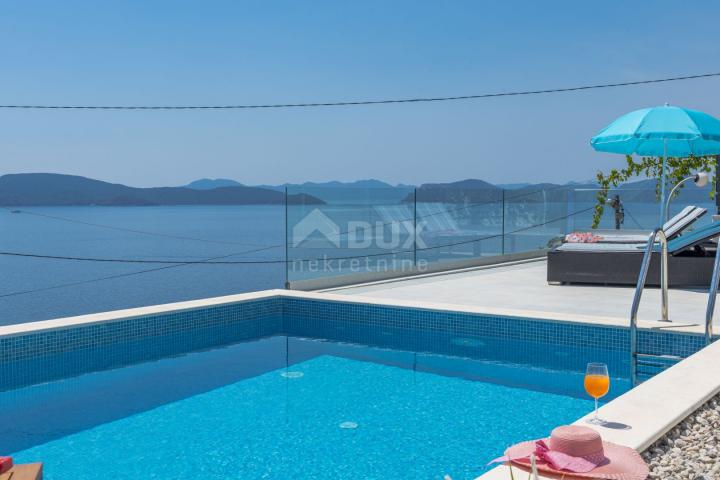 SURROUNDINGS OF DUBROVNIK, SLANO - Villa with pool and sea view