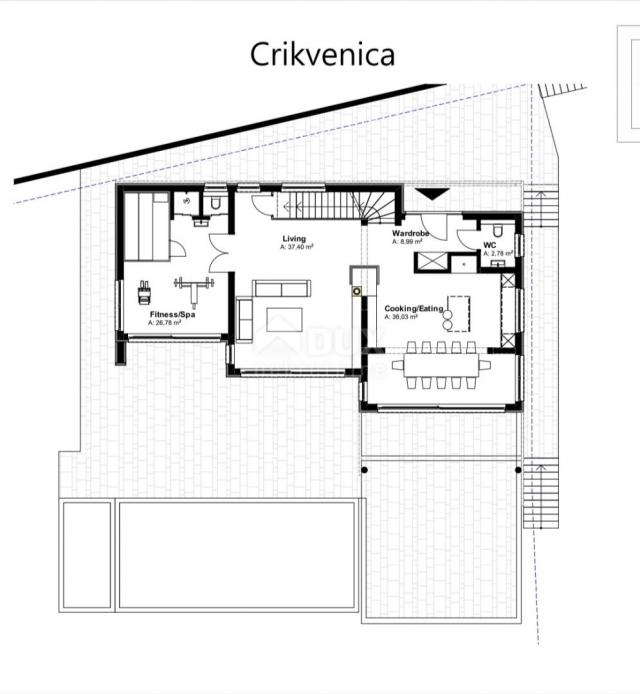 CRIKVENICA - Eskluzivna vila u izgradnji s pogledom na more