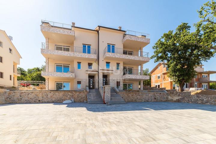 OTOK KRK, NJIVICE - Apartman na drugoj katu s panoramskim pogledom na more