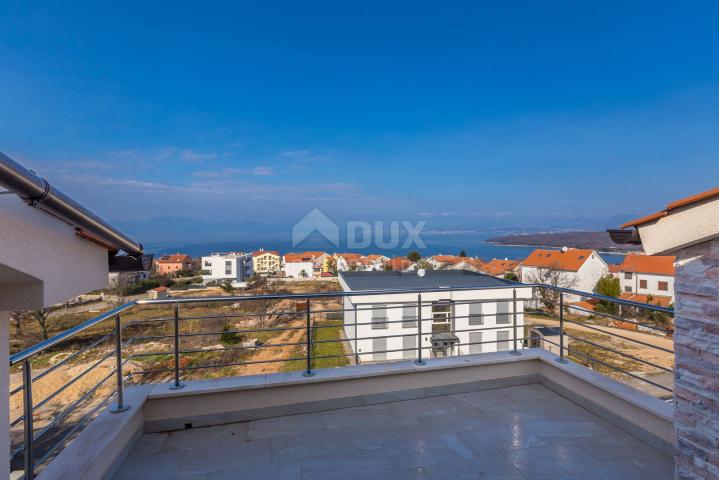 OTOK KRK, NJIVICE - Apartman na drugoj katu s panoramskim pogledom na more