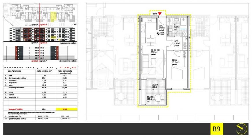 Wohnung Paveki, Kostrena, 81,16m2