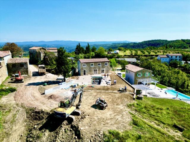 ISTRIEN, MOMJAN - Istrisches Steinhaus mit Meerblick