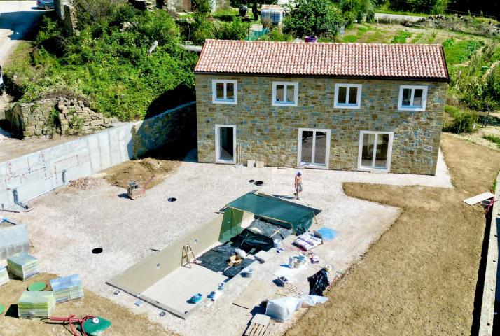 ISTRIEN, MOMJAN - Istrisches Steinhaus mit Meerblick