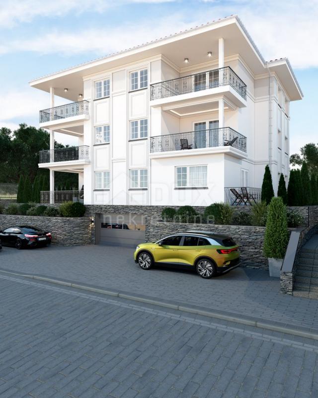 OPATIJA, IČIĆI - eine große Wohnung mit Terrasse in einem neuen Gebäude mit authentischer Architektu