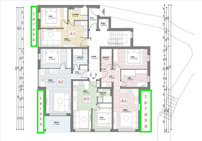 OPATIJA, IČIĆI - Wohnung mit Terrasse im Erdgeschoss eines neuen Gebäudes mit Pool in der Nähe des M