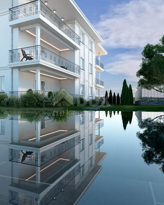 OPATIJA, IČIĆI - Wohnung mit Terrasse im Erdgeschoss eines neuen Gebäudes mit Pool in der Nähe des M