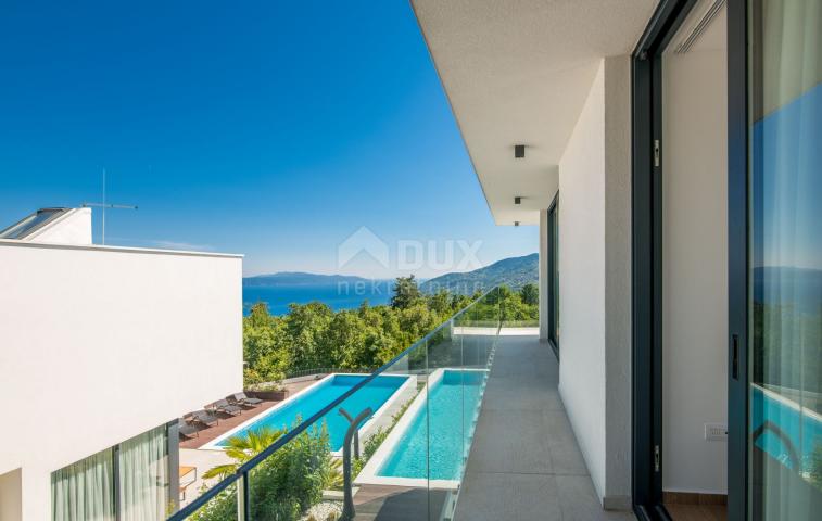 OPATIJA - Moderne, neu gebaute, freistehende Villa mit Panoramablick auf das Meer