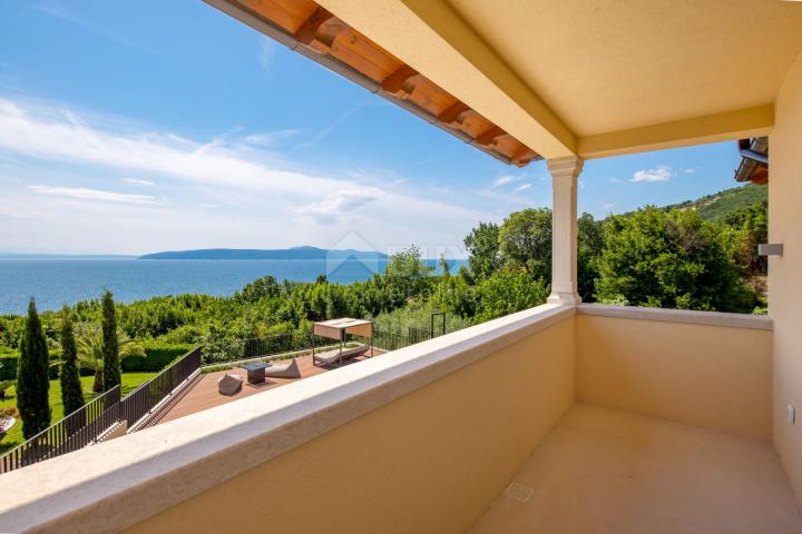 OPATIJA RIVIERA - newly built Mediterranean villa on a cliff, first row to the sea