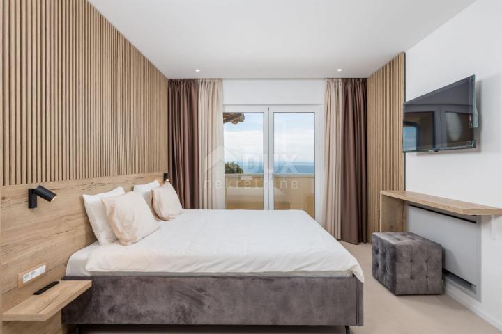 OPATIJA RIVIERA - newly built Mediterranean villa on a cliff, first row to the sea