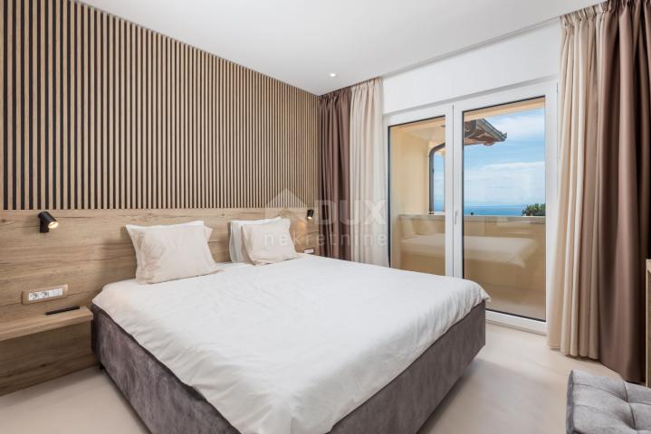 OPATIJA RIVIERA - newly built Mediterranean villa on a cliff, first row to the sea