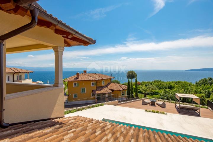 OPATIJA RIVIERA - newly built Mediterranean villa on a cliff, first row to the sea