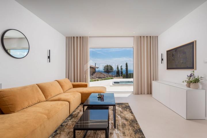 OPATIJA RIVIERA - newly built Mediterranean villa on a cliff, first row to the sea