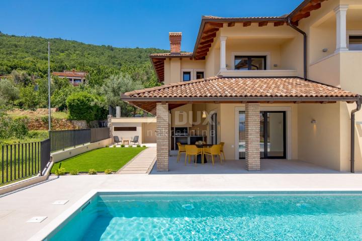 OPATIJA RIVIERA - newly built Mediterranean villa on a cliff, first row to the sea