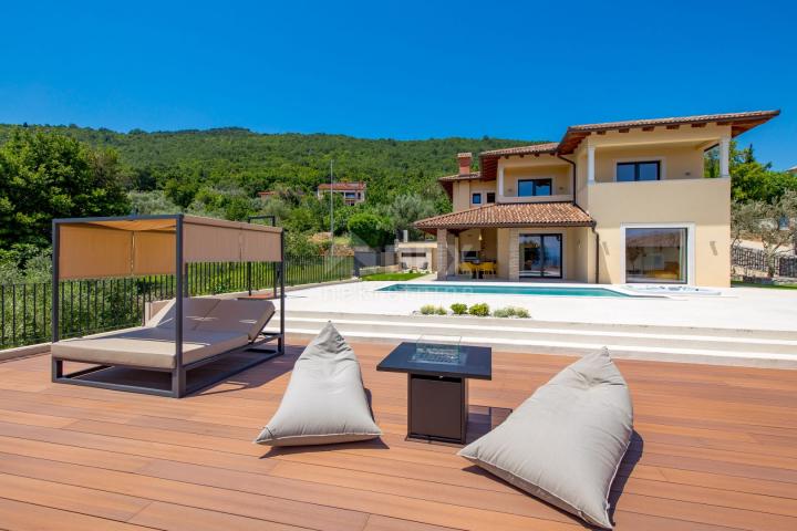 OPATIJA RIVIERA - newly built Mediterranean villa on a cliff, first row to the sea