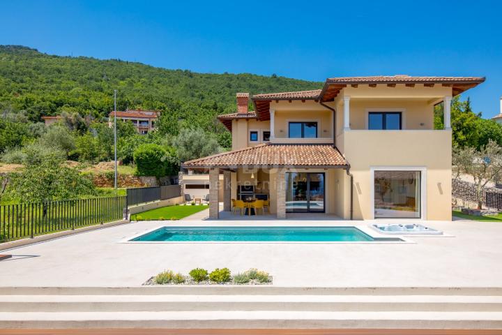 OPATIJA RIVIERA - newly built Mediterranean villa on a cliff, first row to the sea