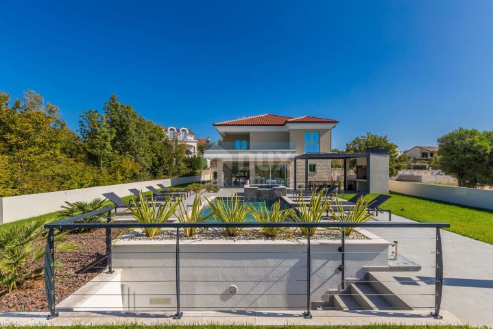 THE ISLAND OF KRK, wider area of the city of Krk - Luxury designer villa with a panoramic view of th