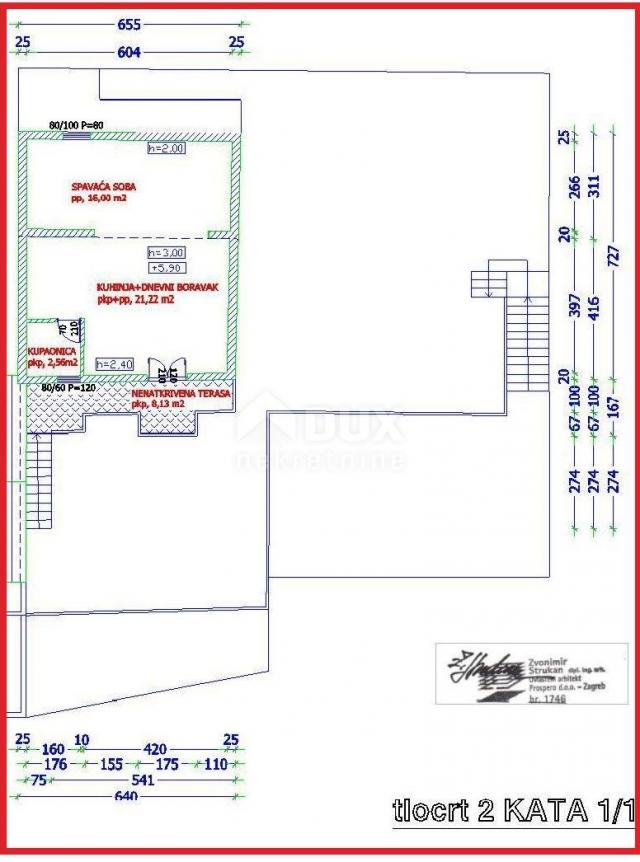 PAG ISLAND, PAG TOWN - semi-detached house 180 m2 for tourism