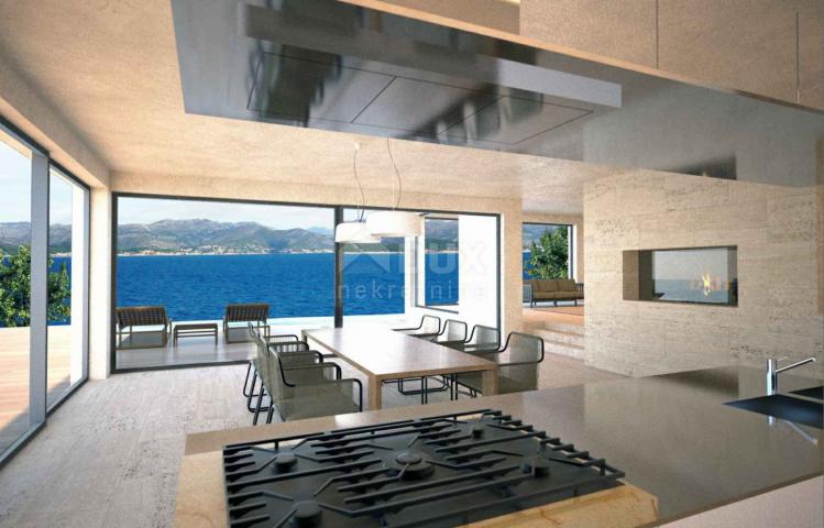 DUBROVNIK, KOLOČEP – moderne Luxusvilla in erster Reihe zum Meer