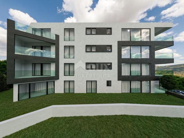 OPATIJA, CENTAR- stan novogradnja 65, 02m2 s panoramskim pogledom na more + okoliš 91, 54m2 - APARTM