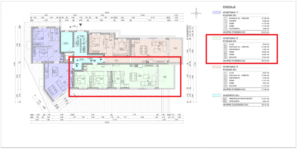 OPATIJA, CENTAR- stan novogradnja 80, 10m2 s panoramskim pogledom na more + okoliš 68, 06m2 - APARTM