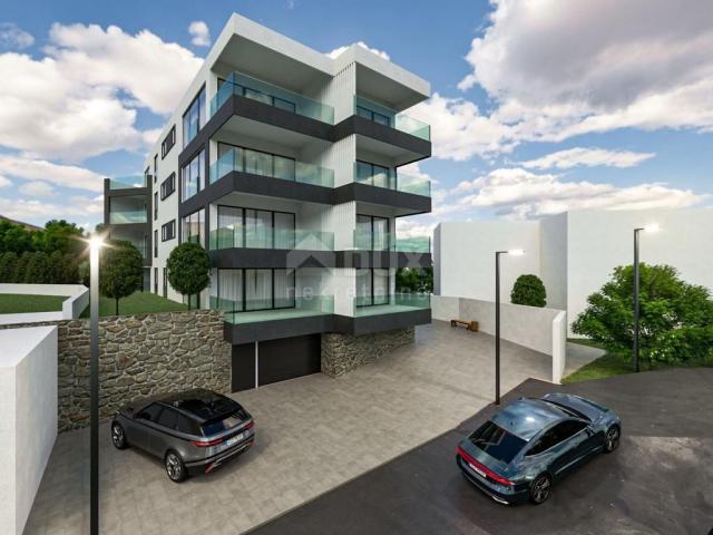 OPATIJA, CENTAR- stan novogradnja 80, 10m2 s panoramskim pogledom na more + okoliš 68, 06m2 - APARTM