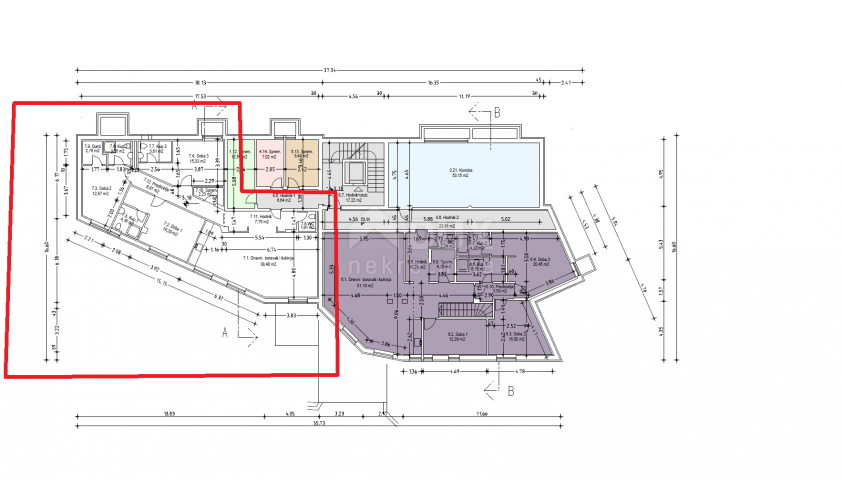 OPATIJA- stan u novogradnji 143m2 s pogledom na more+ okućnica 57m2- APARTMAN 3