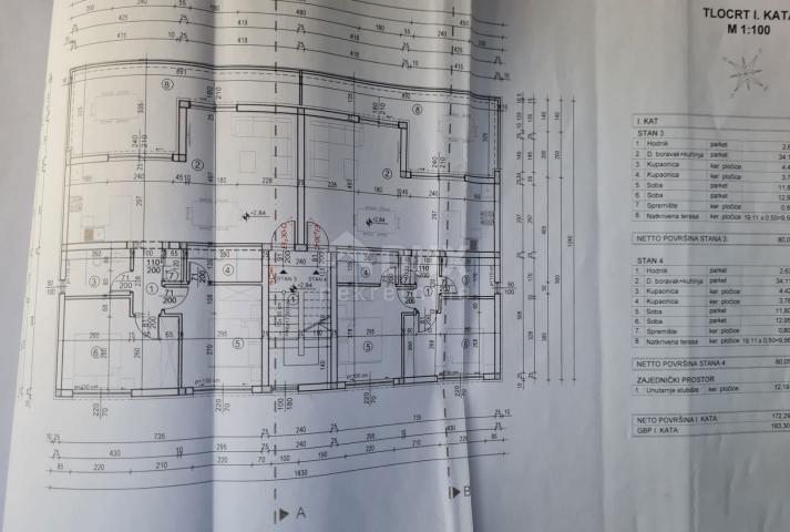 OTOK KRK, MALINSKA - Novogradnja, apartman dvosobni s dnevnim boravkom