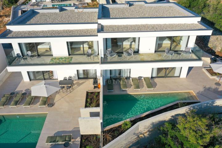 PAG ISLAND, JAKIŠNICA - exceptional modern duplex villa with pool