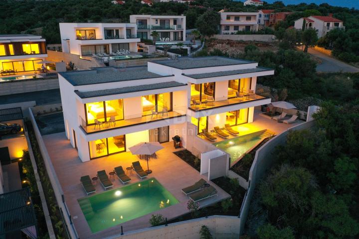 PAG ISLAND, JAKIŠNICA - exceptional modern duplex villa with pool