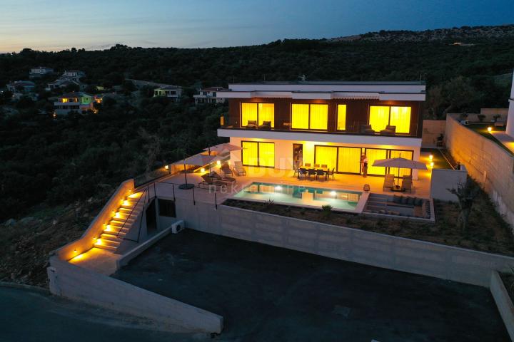 DIE INSEL PAG, JAKIŠNICA - eine außergewöhnliche moderne Villa mit Swimmingpool