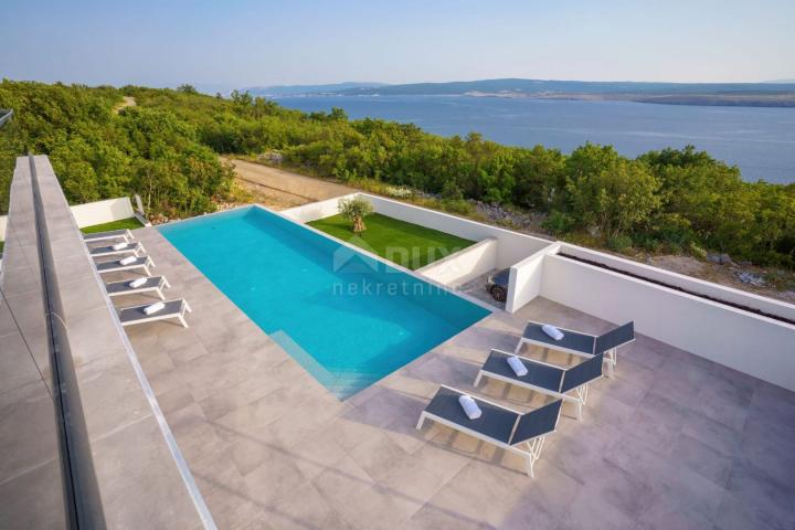 CRIKVENICA, JADRANOVO - Modernly designed villa with panoramic sea view