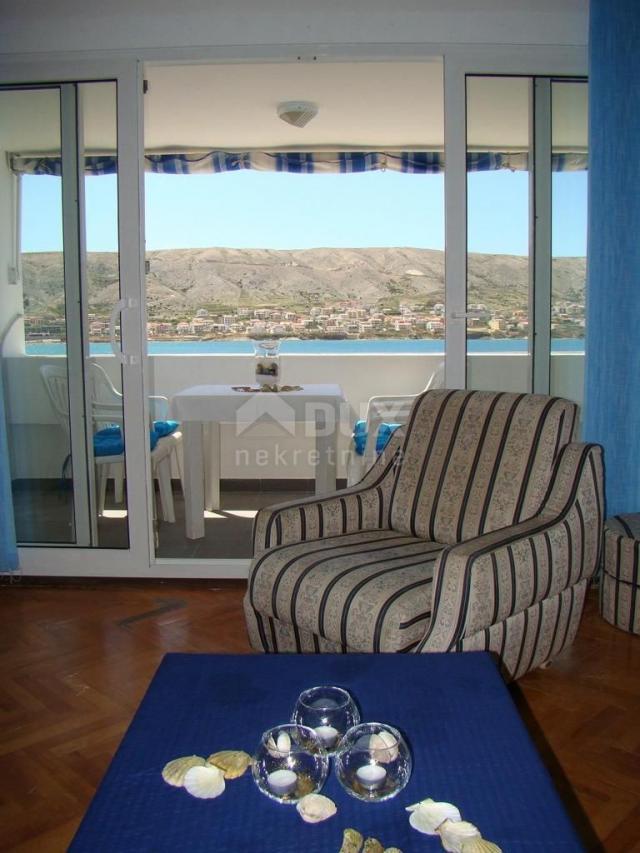 OTOK PAG, GRAD PAG, apartman 50 m od mora, predivan pogled