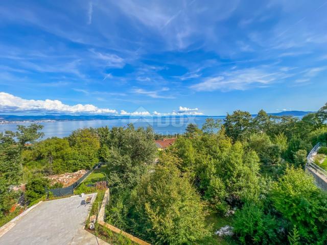 OPATIJA, LOVRAN – einzigartige Villa in der Nähe von Opatija mit Innenpool, Panoramablick auf das Me