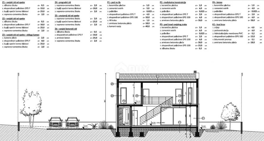 ISTRIA, LABIN - Modern new building on the edge of the village