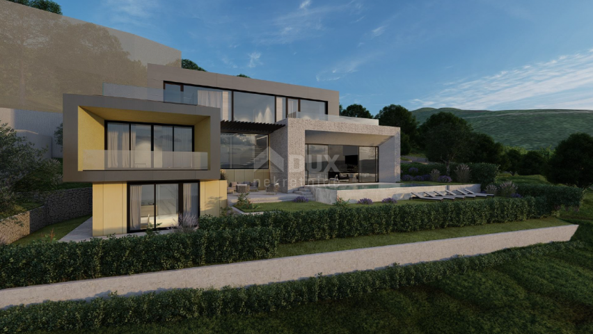 OPATIJA, CENTER - 3 plots of land for the construction of 3 villas with swimming pool with building 