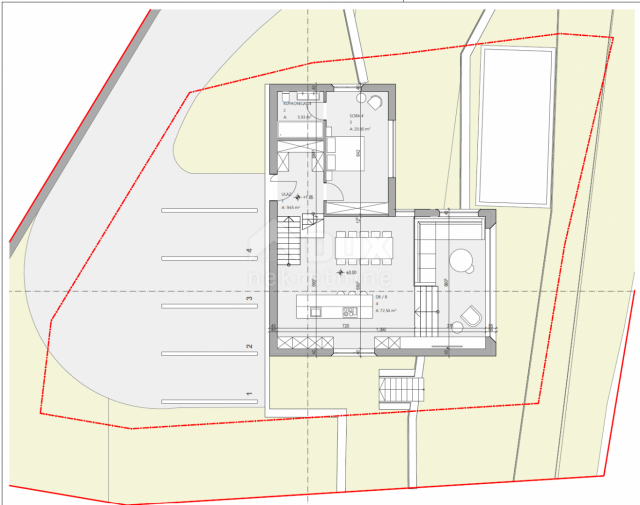 OPATIJA, ZENTRUM - 3 Grundstücke für den Bau von 3 Villen mit Swimmingpool mit Baugenehmigung, Zentr