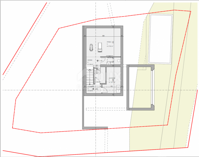 OPATIJA, CENTER - 3 plots of land for the construction of 3 villas with swimming pool with building 