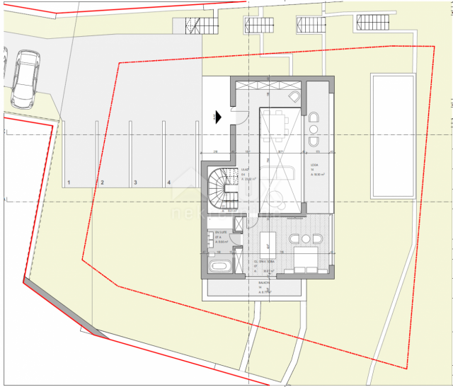 OPATIJA, ZENTRUM - 3 Grundstücke für den Bau von 3 Villen mit Swimmingpool mit Baugenehmigung, Zentr