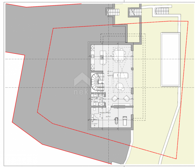 OPATIJA, ZENTRUM - 3 Grundstücke für den Bau von 3 Villen mit Swimmingpool mit Baugenehmigung, Zentr