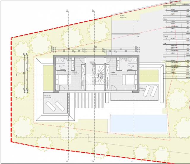 OPATIJA, ZENTRUM - 3 Grundstücke für den Bau von 3 Villen mit Swimmingpool mit Baugenehmigung, Zentr