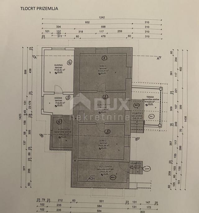 OTOČAC - Haus mit großem Garten und 2 Baustellen