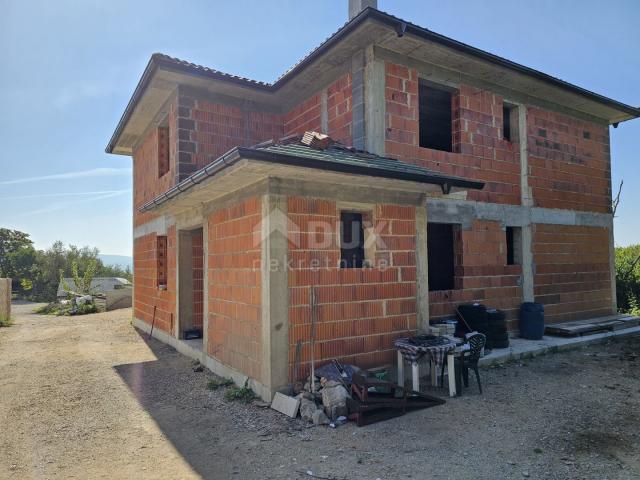 INSEL KRK, VRBNIK (Umgebung) - Rohbau-Haus in ruhiger Lage