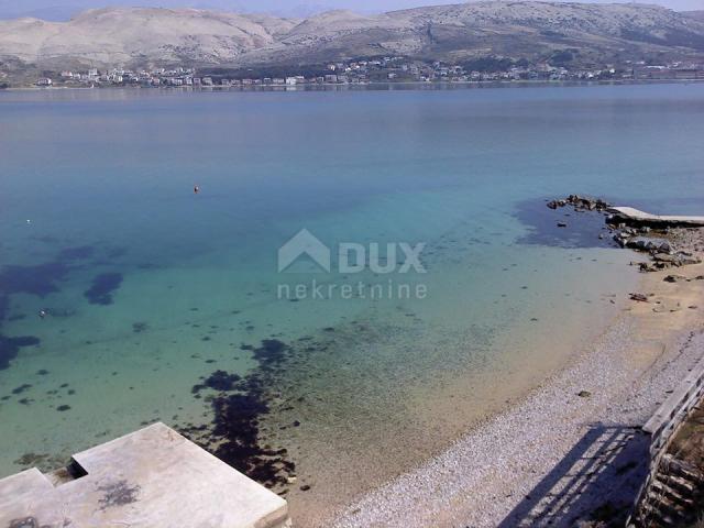 INSEL PAG, PAG - Geräumiges Hotel und Villa 1. Reihe vom Meer entfernt