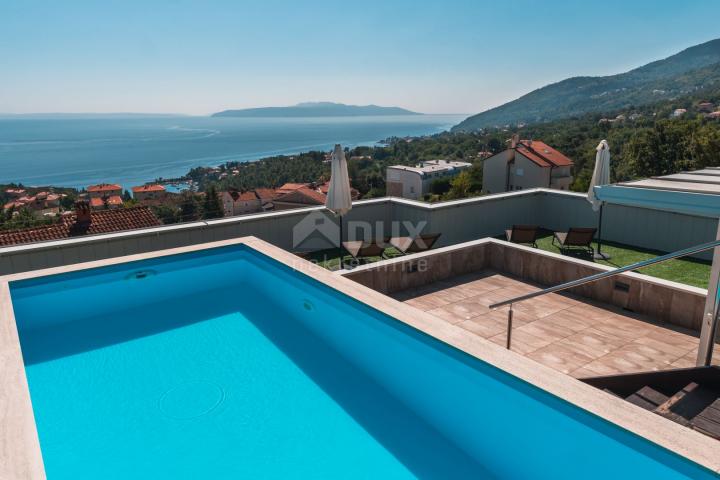 OPATIJA, IČIĆI - Wohnung 79m2 mit Garten in einem neueren Gebäude mit Swimmingpool auf dem Dach, Mee