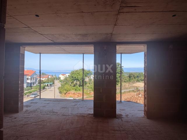 OTOK KRK, NJIVICE - Apartman s pogledom na more u novogradnji